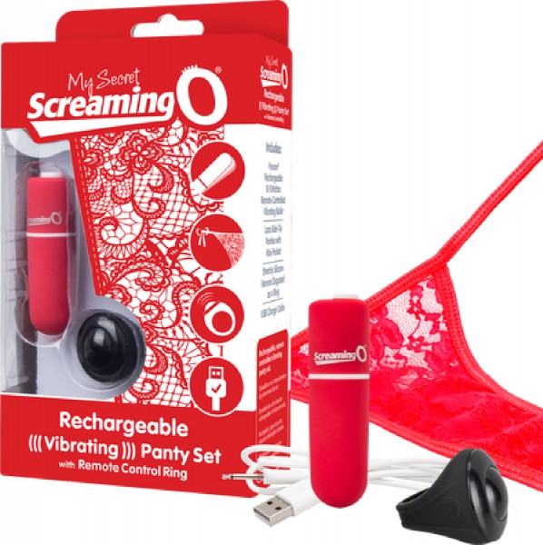 Rechargeable Vibrating Panty Set