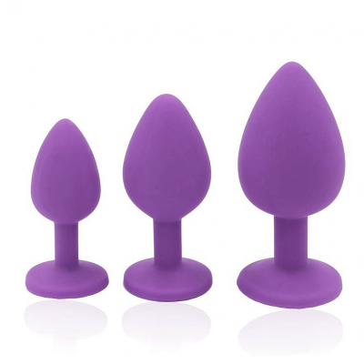 Magic Touch Butt Plug Fun Kit Silicone 3 pack