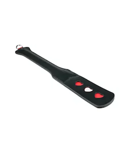 Easytoys Hearts Leather Spanking Paddle — image 3 of 4