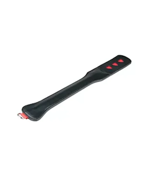 Easytoys Hearts Leather Spanking Paddle — image 4 of 4