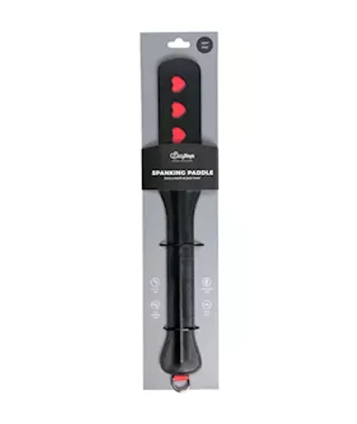 Easytoys Hearts Leather Spanking Paddle — image 2 of 4