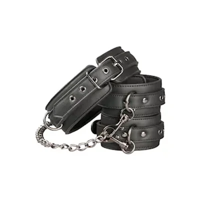 easytoys leather collar with anklecuff