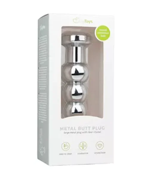 Easytoys Ribbed Jewelled Butt Plug — image 2 of 4