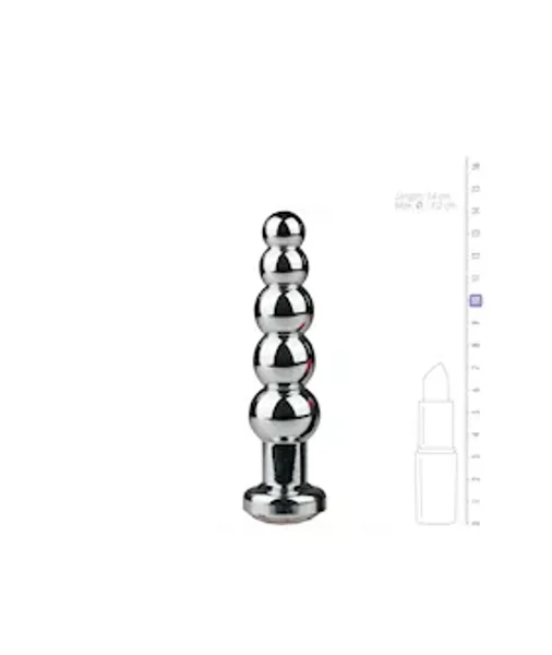Easytoys Ribbed Jewelled Butt Plug — image 4 of 4