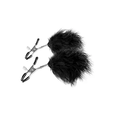 easytoys adjustable nipple clamps with feathers