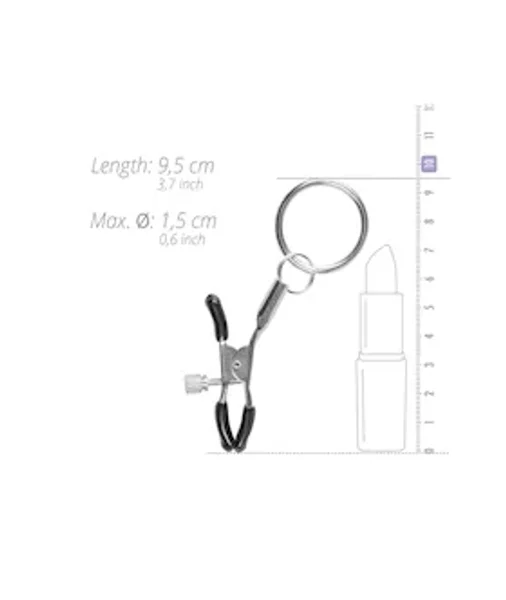 Easytoys Metal Nipple Clamps With Ring — image 4 of 5