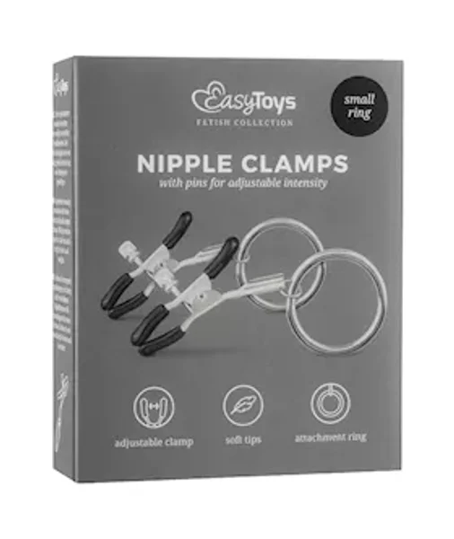 Easytoys Metal Nipple Clamps With Ring — image 5 of 5