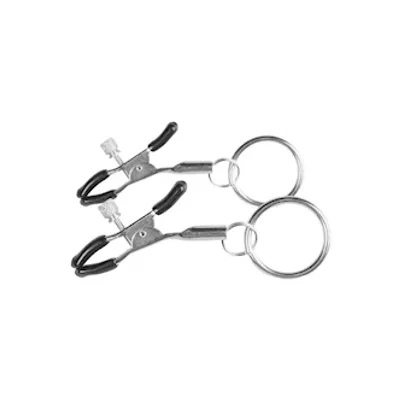 easytoys metal nipple clamps with ring