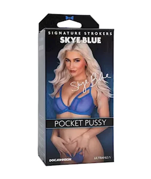 Signature Strokers Skye Blue Ultraskyn Pocket Pussy Masturbator — image 2 of 3