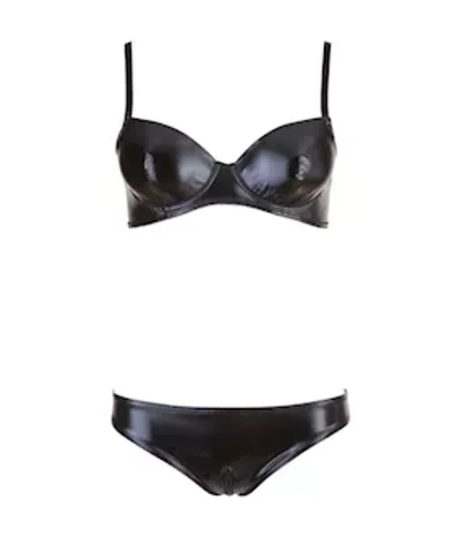 Cottelli Collection Shiny And Seductive Wetlook Lingerie — image 2 of 2