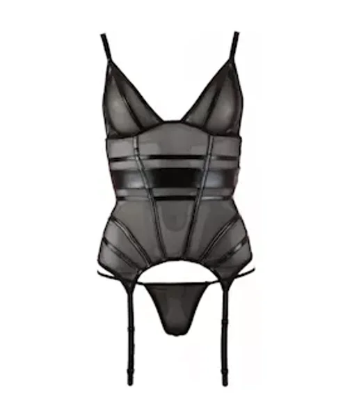 Cottelli Collection Seductive Villain Basque Set — image 3 of 3