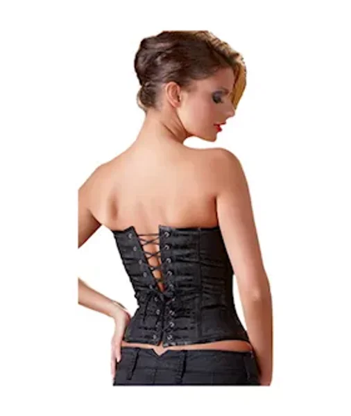 Cottelli Collection Dark As Night Corset — image 2 of 3