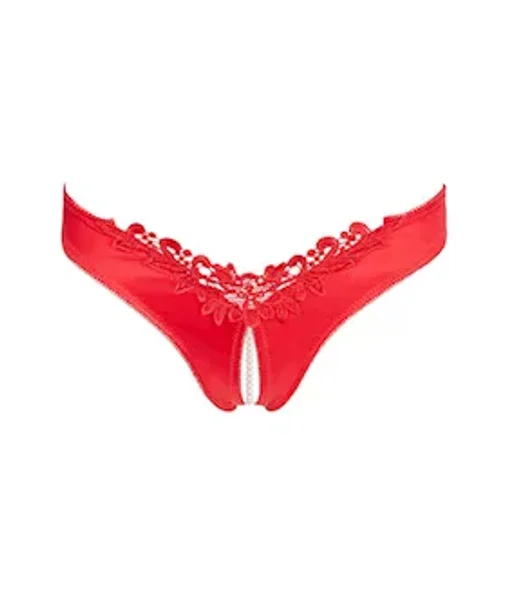 Cottelli Collection Pearly Pleasure Crotchless Panties — image 2 of 4