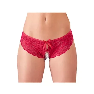 cottelli collection open your heart crotchless panties