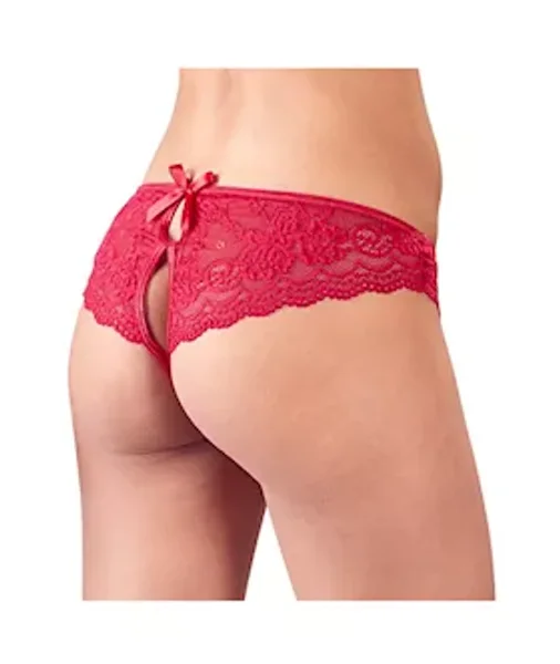 Cottelli Collection Open Your Heart Crotchless Panties — image 3 of 3