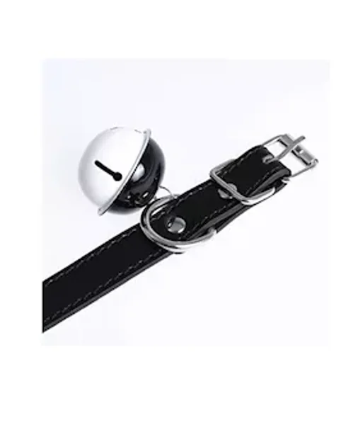 Kinki Faux Leather Collar With Bell — image 3 of 5