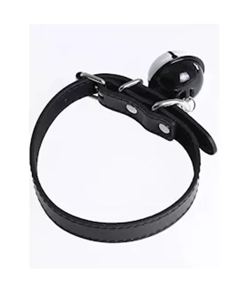 Kinki Faux Leather Collar With Bell — image 2 of 5
