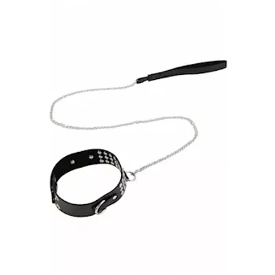 kinki studded collar with leash