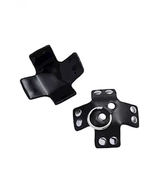 Kinki Leather-look Nipple Covers With O-ring — image 2 of 3