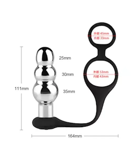 Kinki Vibrating Butt Plug With Cock And Ball Rings — image 8 of 8