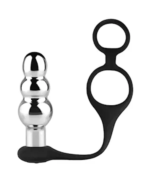 Kinki Vibrating Butt Plug With Cock And Ball Rings — image 7 of 8