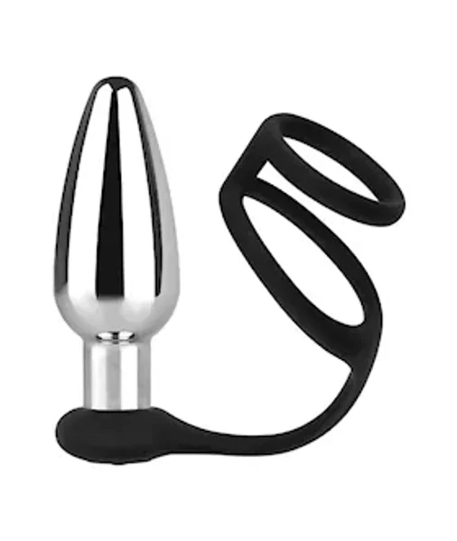 Kinki Vibrating Butt Plug With Cock And Ball Rings — image 2 of 8
