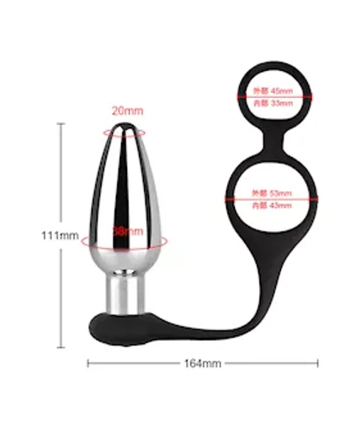 Kinki Vibrating Butt Plug With Cock And Ball Rings — image 5 of 8