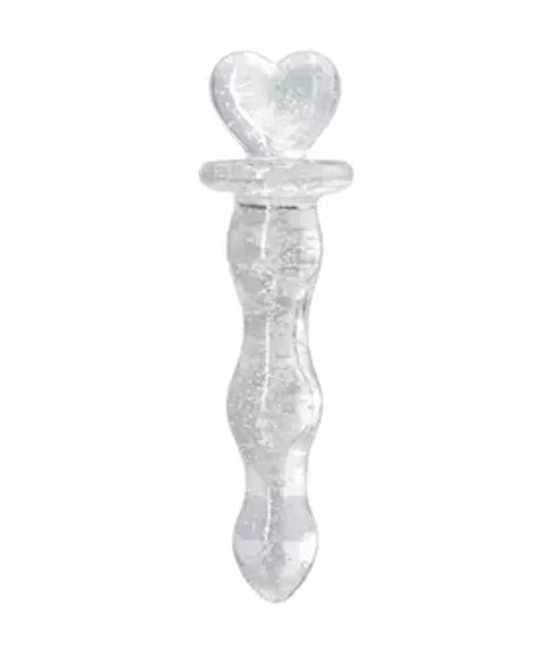 Heart A Glow Glass Dildo — image 2 of 2