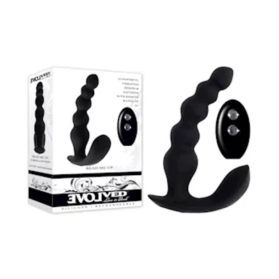 evolved bead me up vibrating anal beads with wireless remote
