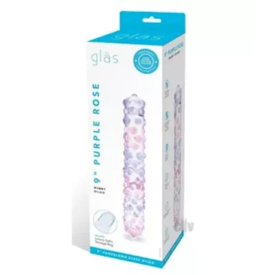 purple rose nubby dildo 9 clrpnk