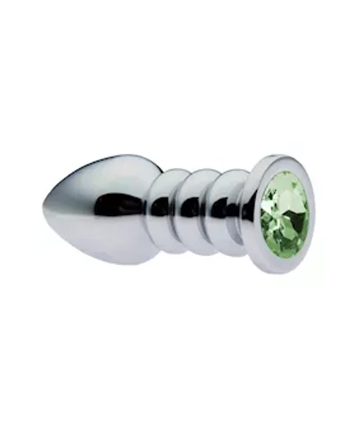 Kinki Ribbed Gemmed Butt Plug — image 2 of 6