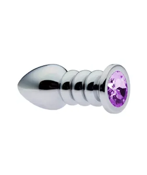 Kinki Ribbed Gemmed Butt Plug — image 3 of 6