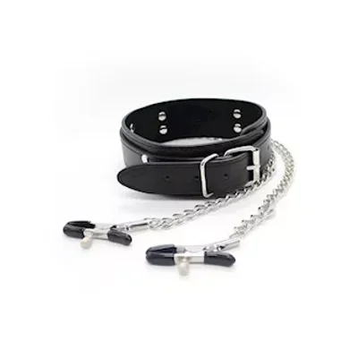 kinki collar with nipple clamps