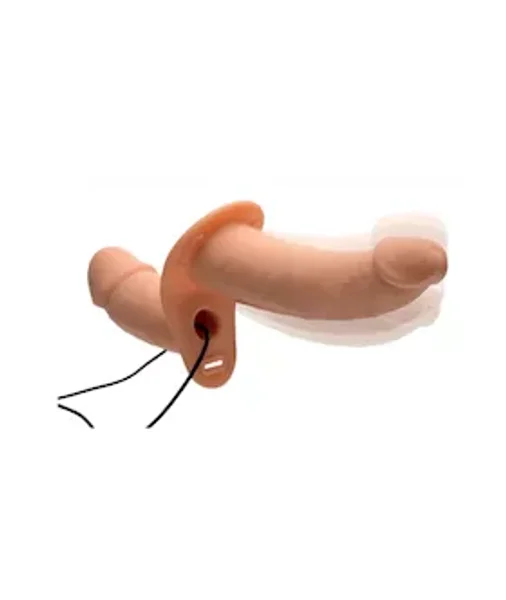 Power Pegger Silicone Vibrating Double Dildo With Harness — image 21 of 25