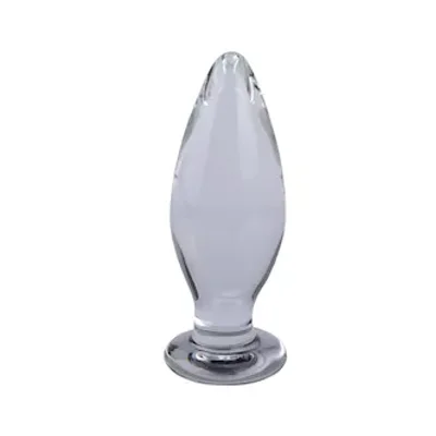 lucent clear glass butt plug