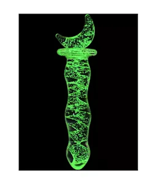Lucent Glow In The Dark Crescent Glass Massager — image 2 of 5
