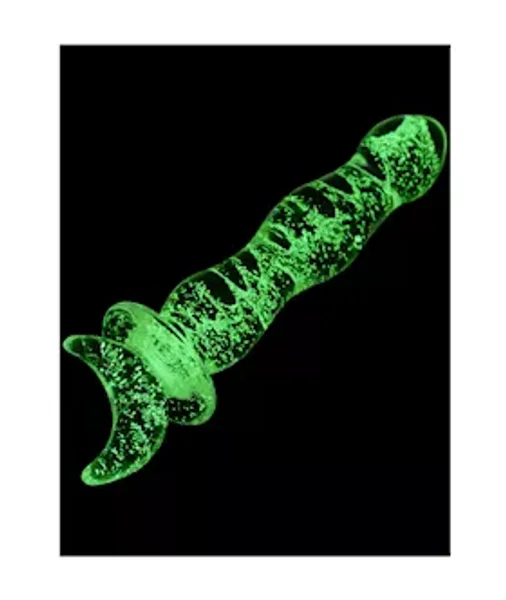 Lucent Glow In The Dark Crescent Glass Massager — image 3 of 5