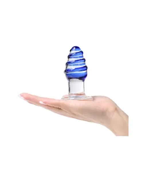 Lucent Swirling Glass Butt Plug — image 5 of 5