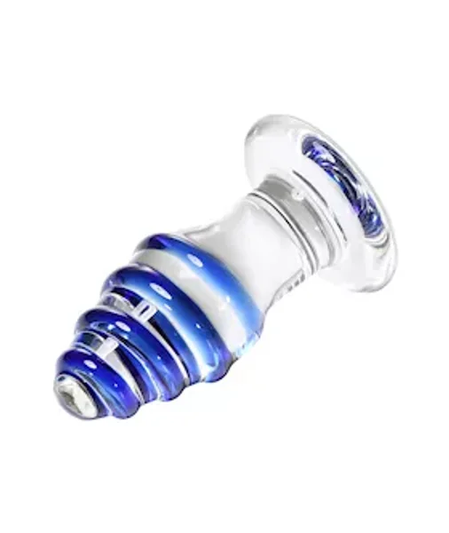 Lucent Swirling Glass Butt Plug — image 3 of 5