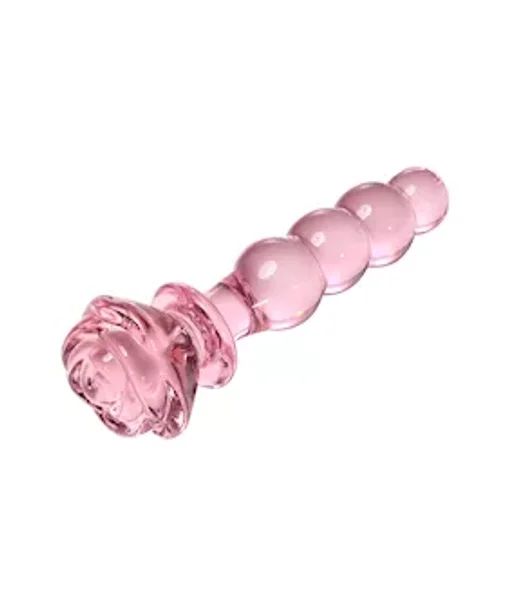 Lucent Beaded Rose Glass Massager — image 3 of 5
