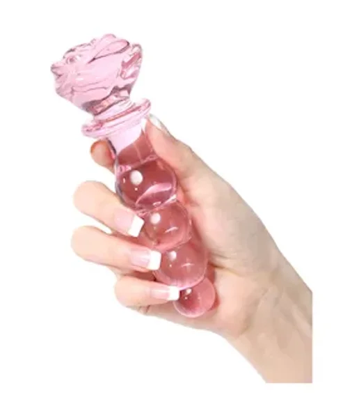 Lucent Beaded Rose Glass Massager — image 4 of 5