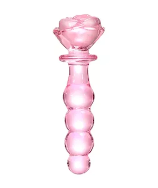 Lucent Beaded Rose Glass Massager — image 2 of 5