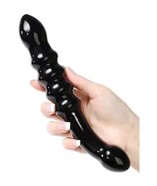 Lucent Ribbed Glass Wand — image 4 of 5