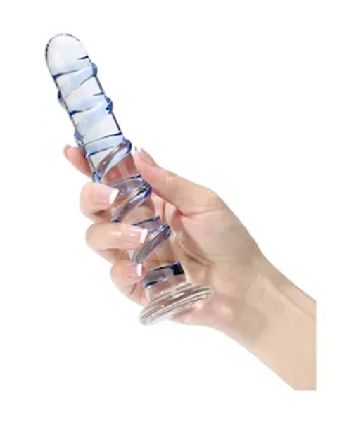 Lucent Spiral Glass Dildo — image 4 of 5