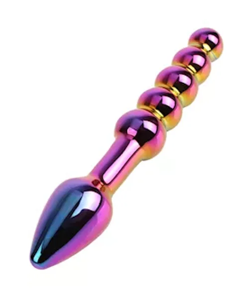 Lucent Pink Gold Anal Beads — image 2 of 2