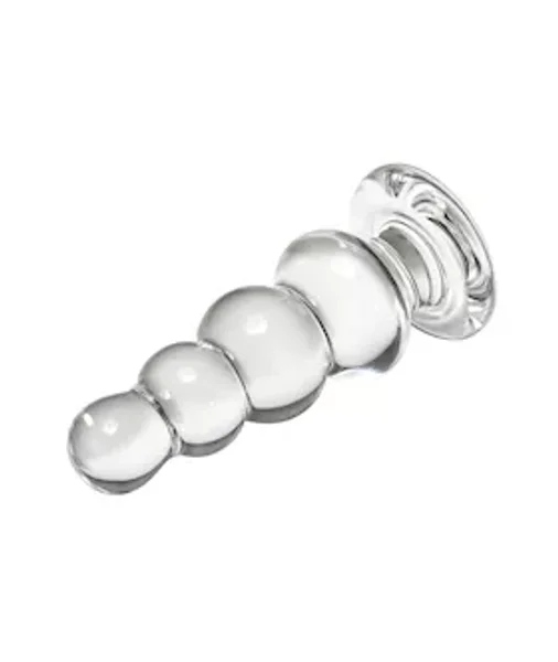 Lucent Beaded Glass Butt Plug — image 3 of 5