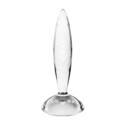 satisfyer sparkling crystal glass dildo