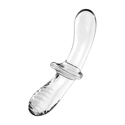 satisfyer double crystal glass dildo