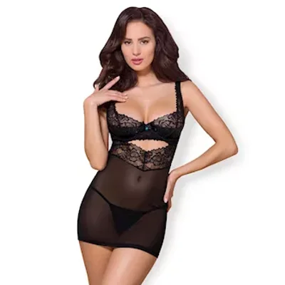 obsessive embrace chemise and thong