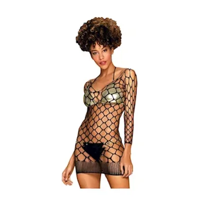obsessive mesh beach dress